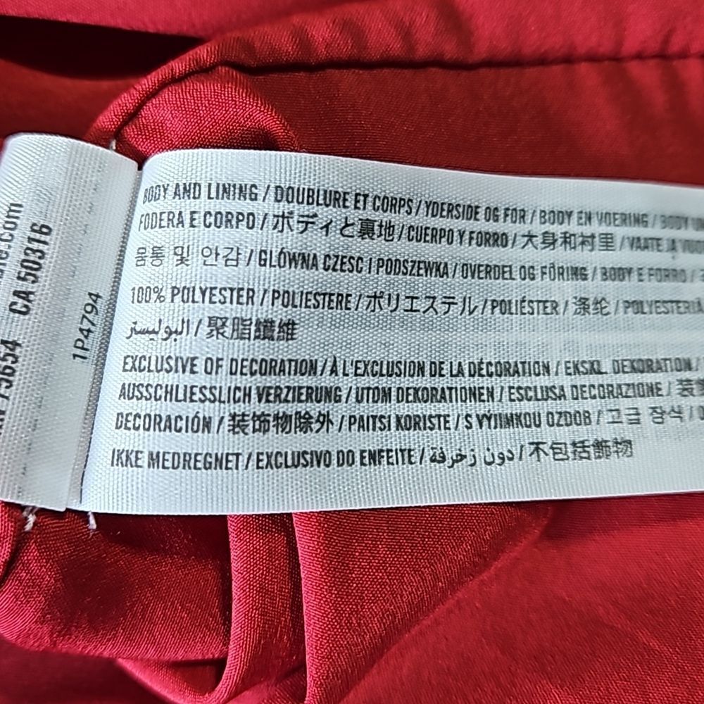 Abercrombie & Fitch Red & White Floral Short Sleeve Shift Dress CLEARANCE - Picture 7 of 7